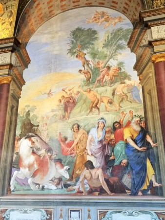 Fresko von Giovanni da San Giovanni im Palazzo Pitti